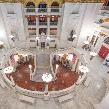 Interior view of the Pennsylvania State Capitol in Harrisburg