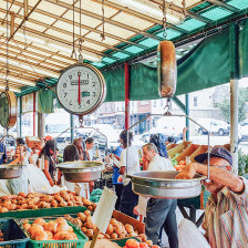 The Italian Market on Ninth Street in Philadelphia, Pennsylvania